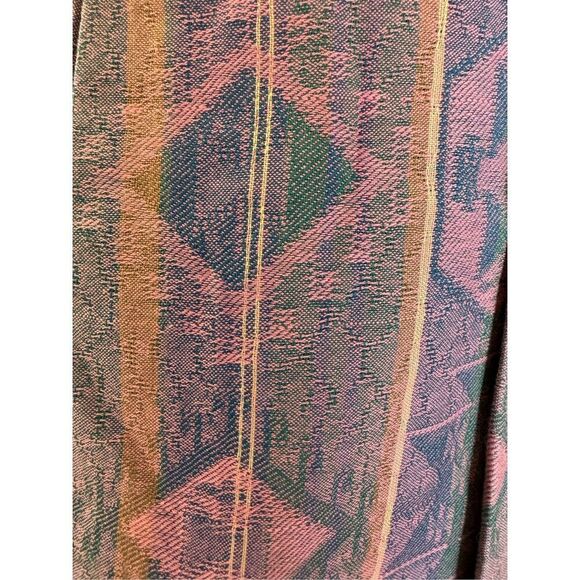 Geiger Austria skirt 42 M Actez pink boho midi European wool tribal high waisted - Picture 5 of 6